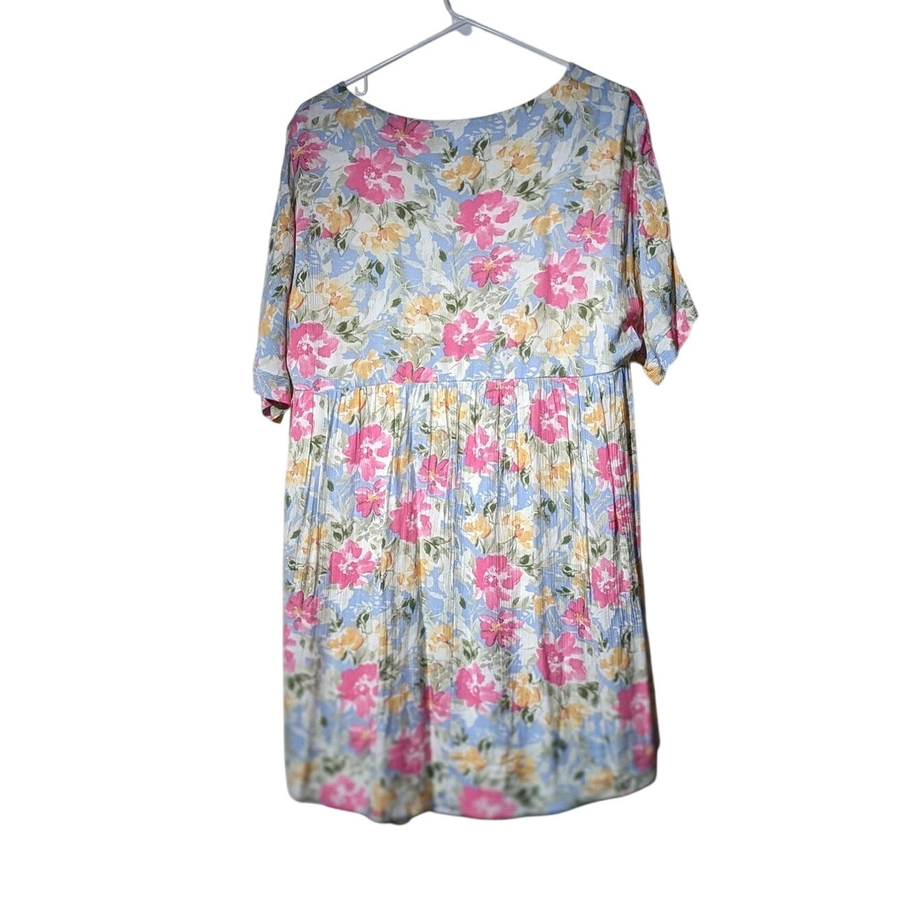 Emily Wonder Floral Print Baby Doll Dress Womens Sz M