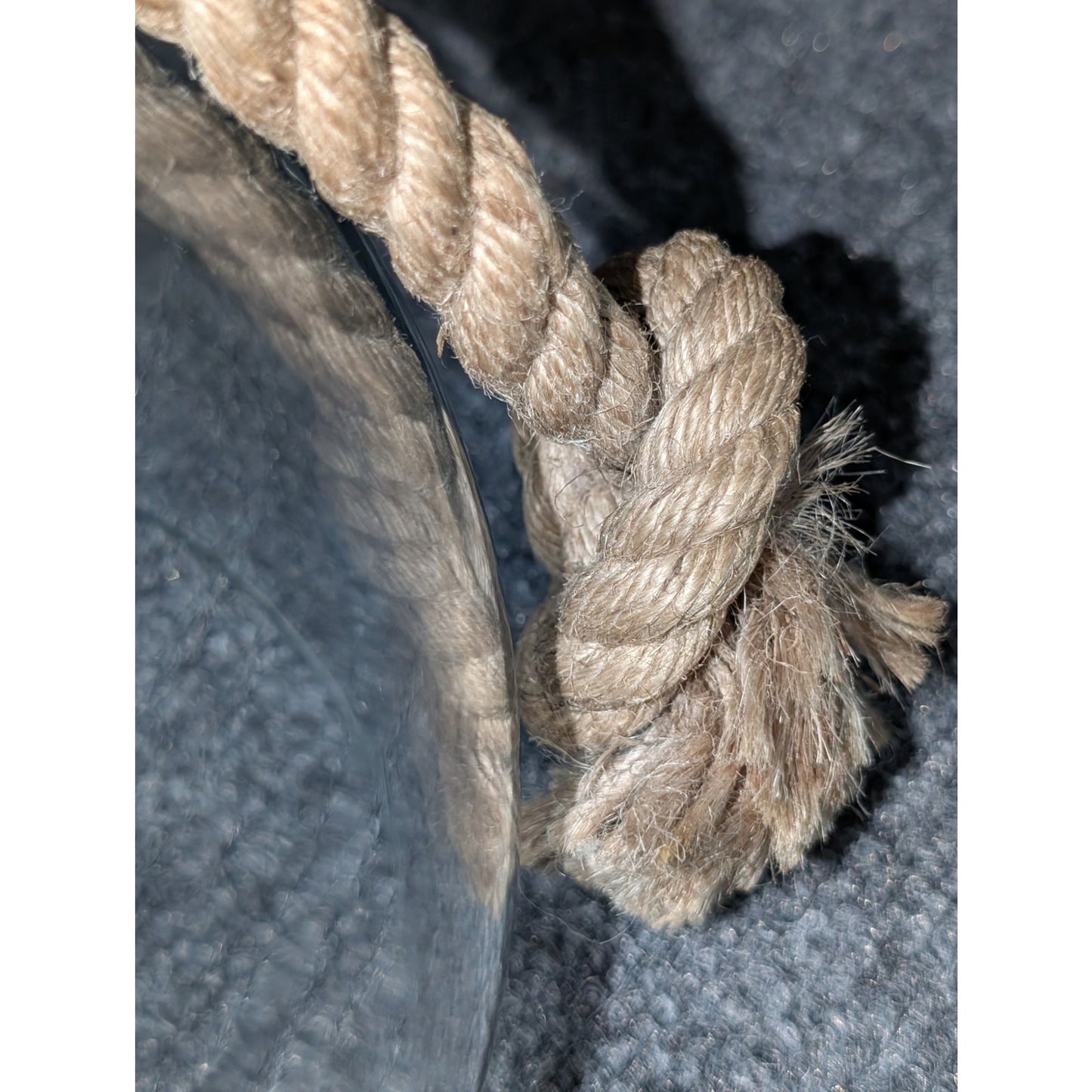 Nautical Rope Handled Domed Glass Cloche Decor