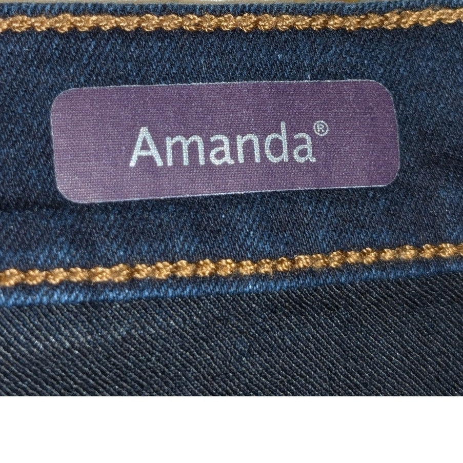 Gloria Vanderbilt Amanda Dark Wash Jeans Women's Sz 18S
