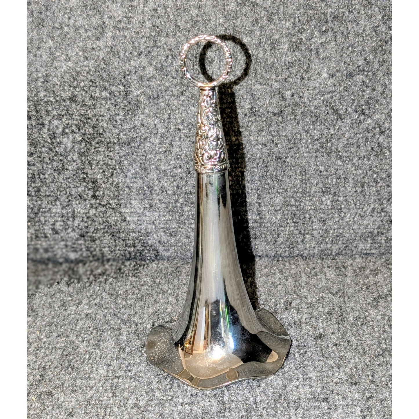 Victorian 1940s Silver Plated Tussie Mussie Flower Bouquet Holder