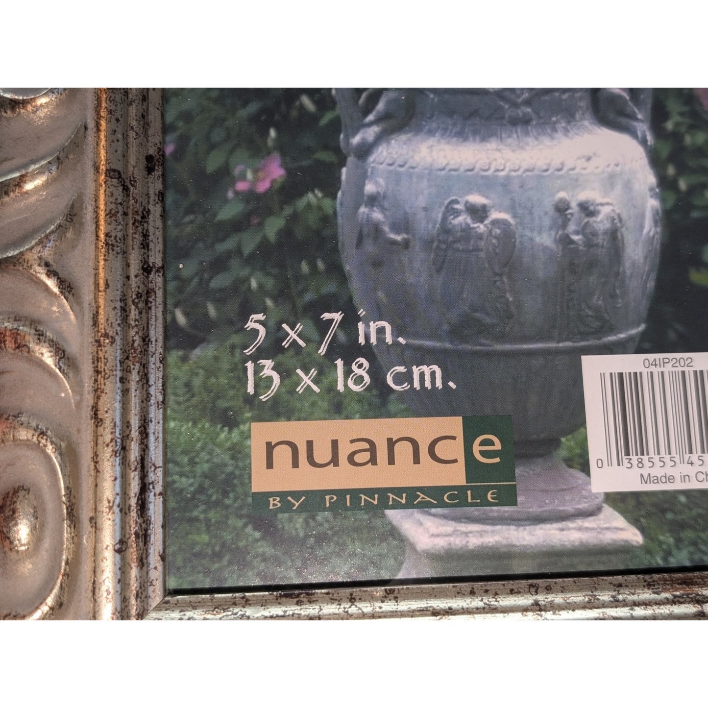 Vintage Nuance by Pinnacle Carved Wooden Gilded Taupe 5"X7" Photo Frame