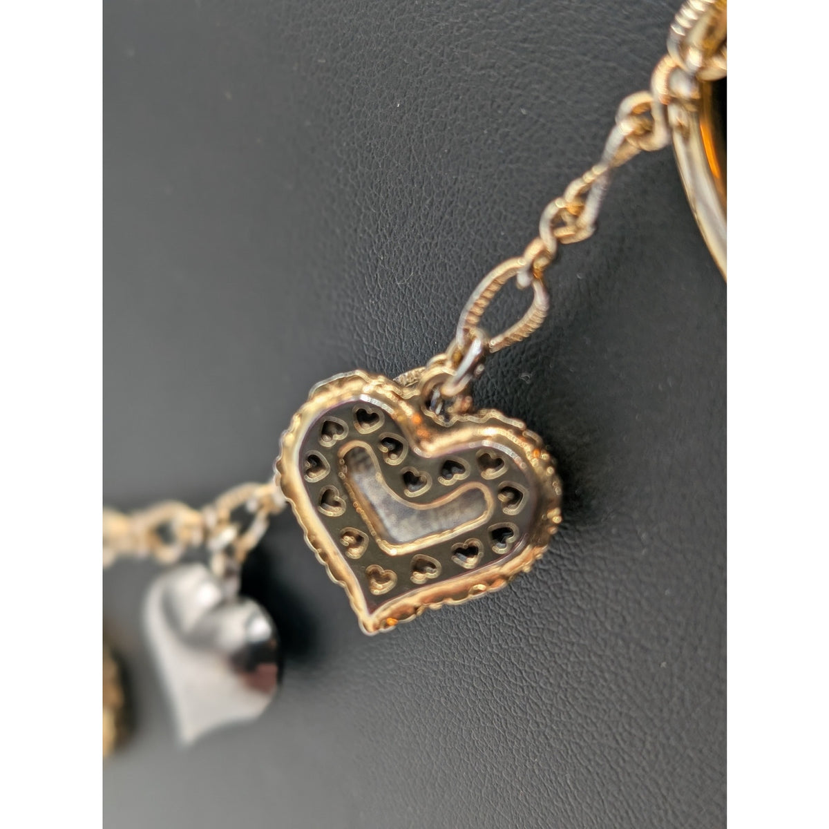 Betsey Johnson Multi Heart and Locket 31.5" Adjustable Chain Necklace