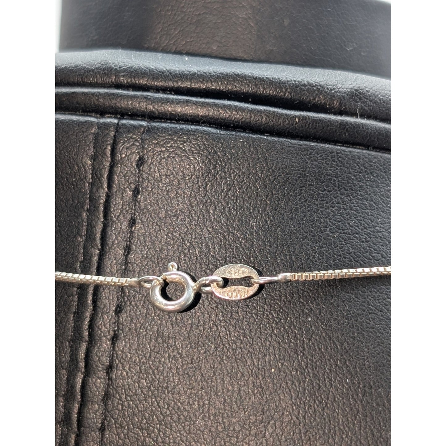 925 Sterling Silver 'Hope' Butterfly Pendant 17.5" Box Chain Necklace
