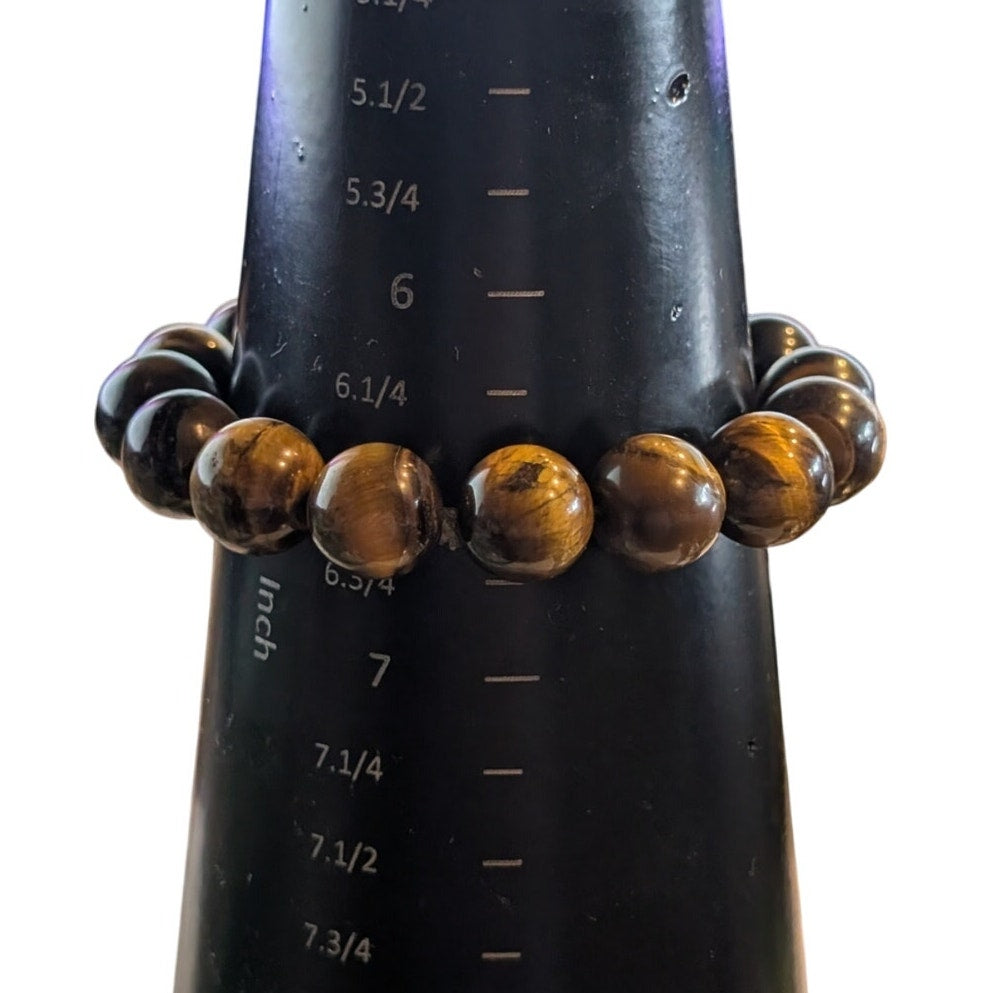 Lot of Three Stone Crystal Brown Pink Stretch Bracelets