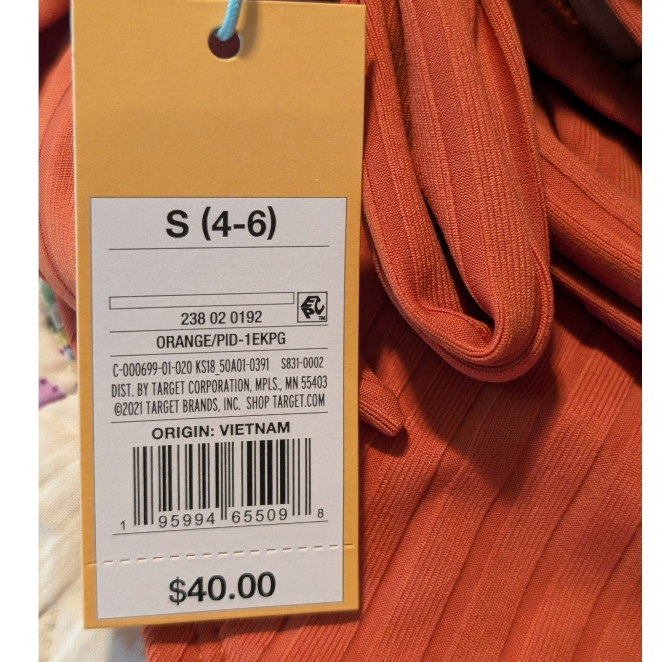 NWT Kona Sol Medium Coverage One Piece Rust Color Ribbed Bathing Suit Sz S