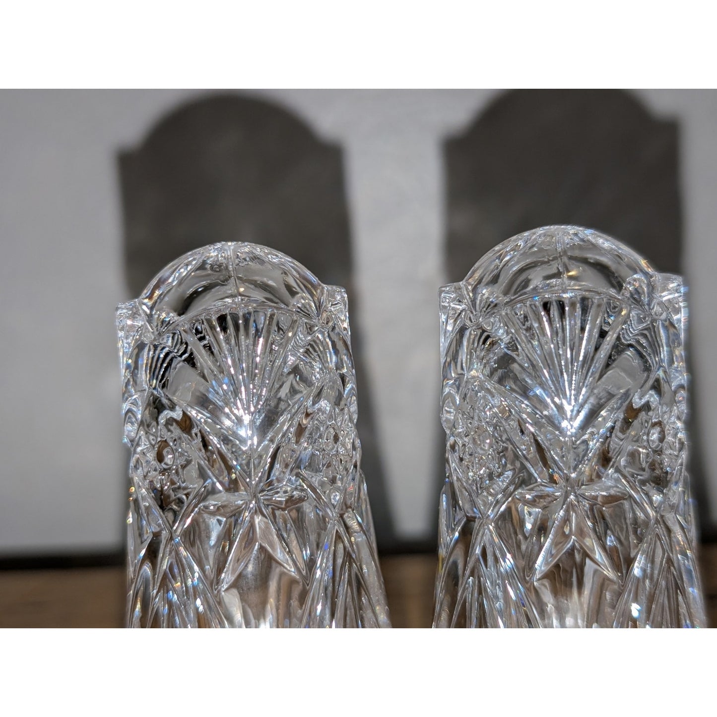 Vintage J. G. Durand France Crystal Salt & Pepper Shakers