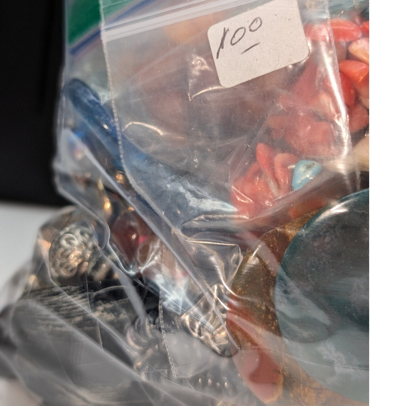 Jewelry Lot Goody Repurpose Bag Over 4 Pounds Beads