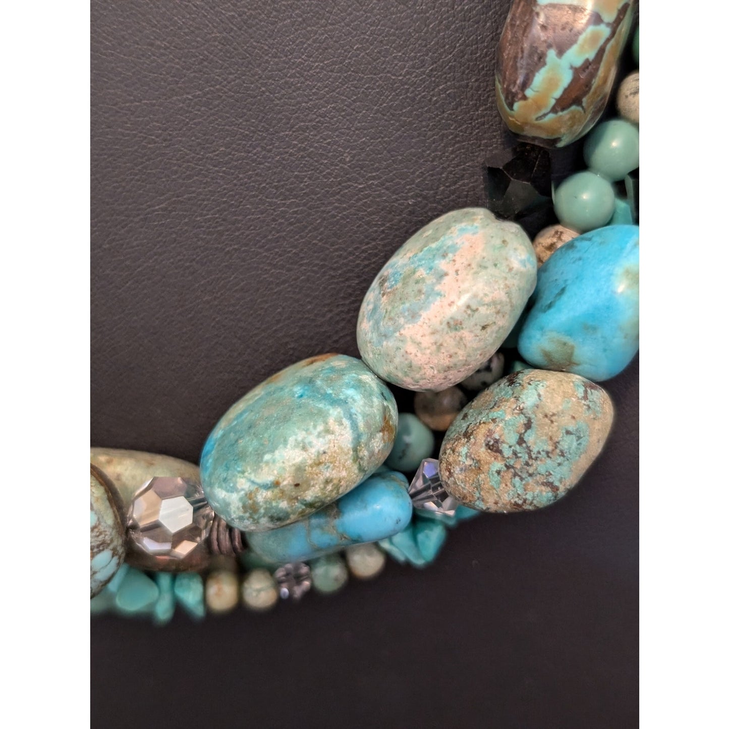 SILPADA Sterling Silver Turquoise Four-Strand Necklace