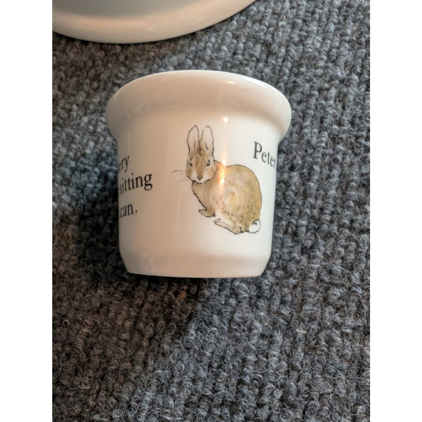 Vintage Beatrix Potter Peter Rabbit Wedgwood 4 Piece Nursery Set