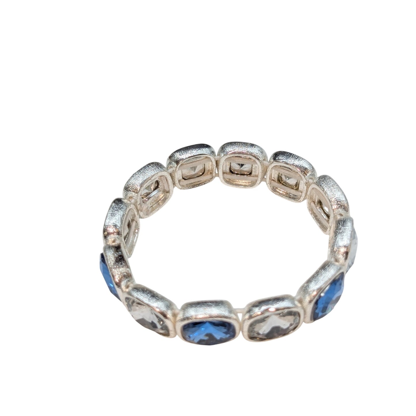 Vintage Crown Trifari Necklace Bracelet Pierced Earrings Glass Stone Jewelry Set