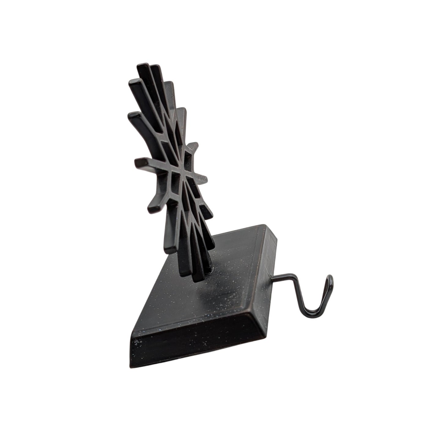 Christmas Snowflake Bronze Iron Metal Stocking Hanger