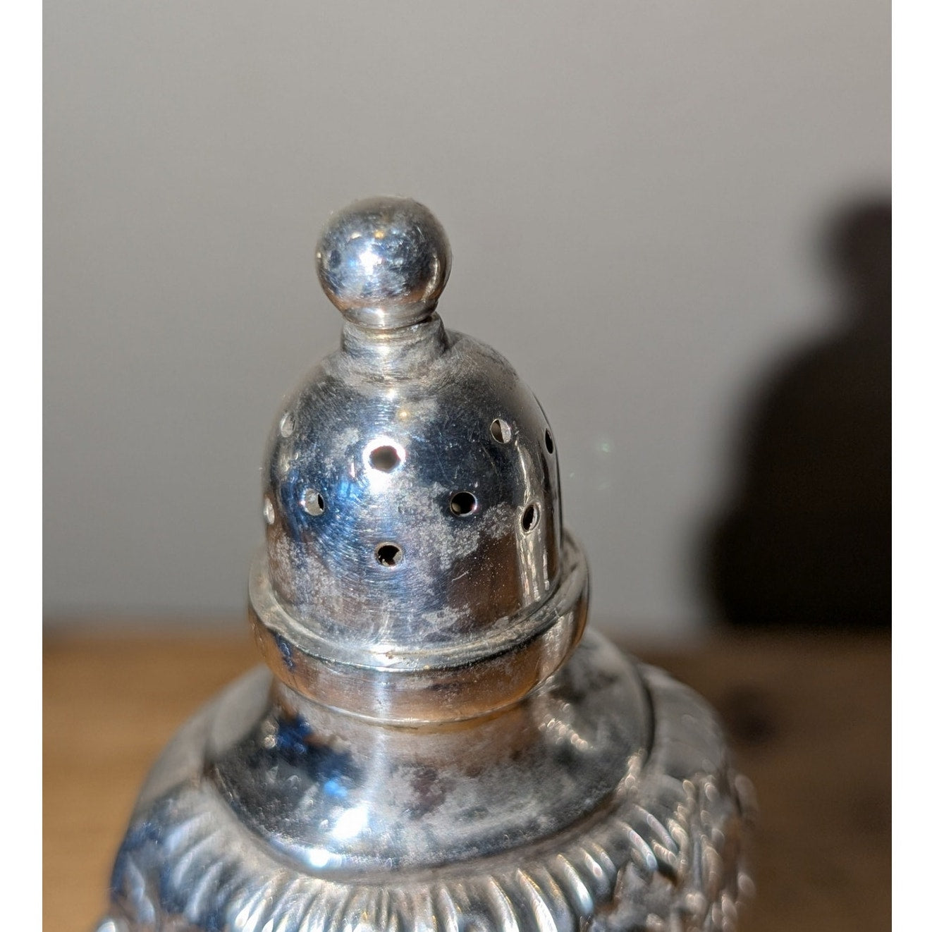 Antique 1890s Repousse English L & R Co. EPNS A1 Salt and Pepper Shakers