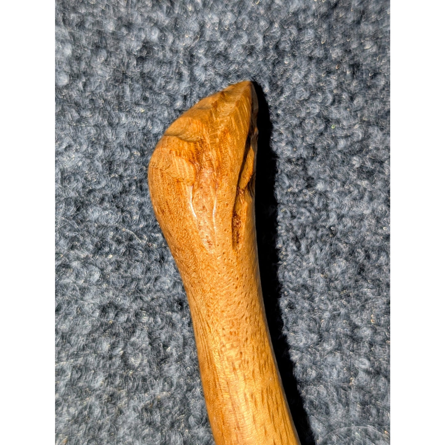 Vintage Mid-Century Hand-Carved Monkey Pod Wood Salad Servers