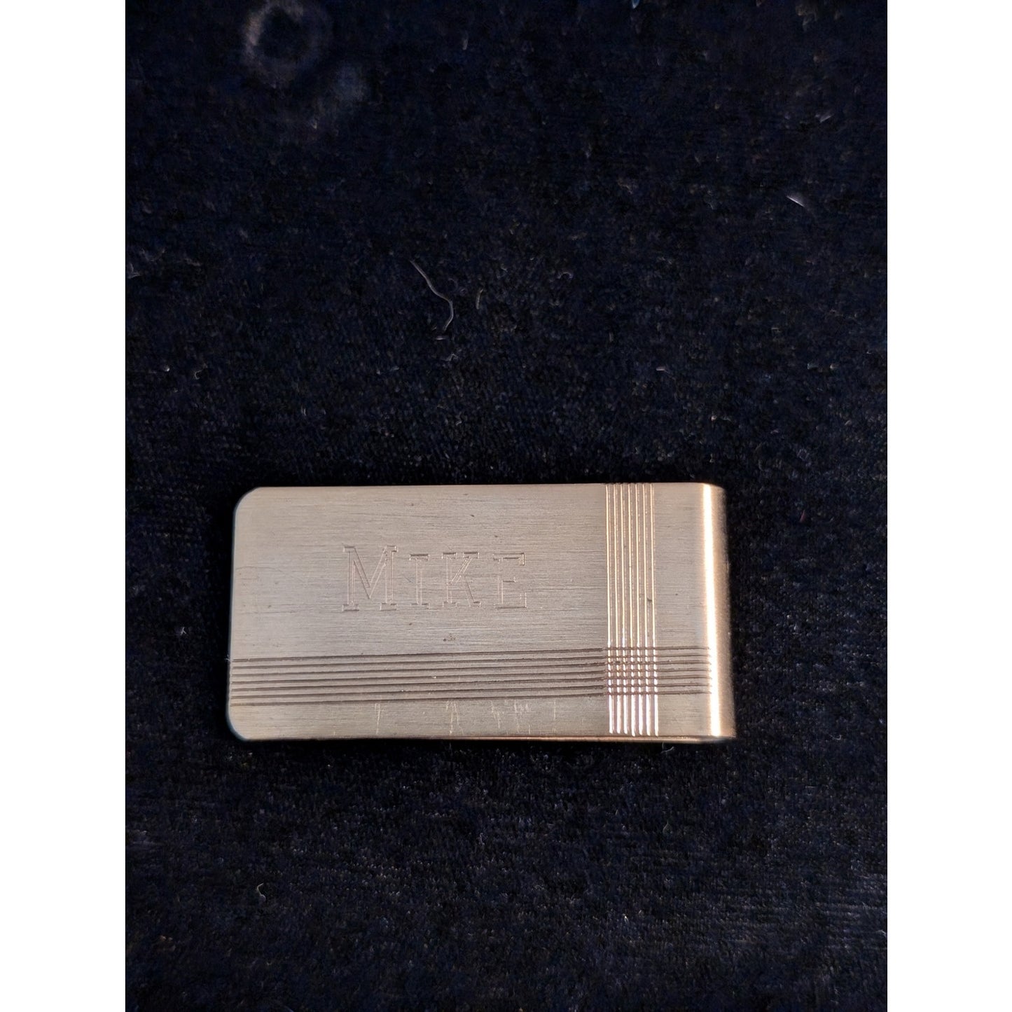Vintage 'Mike' Engraved Gold Tone Money Clip