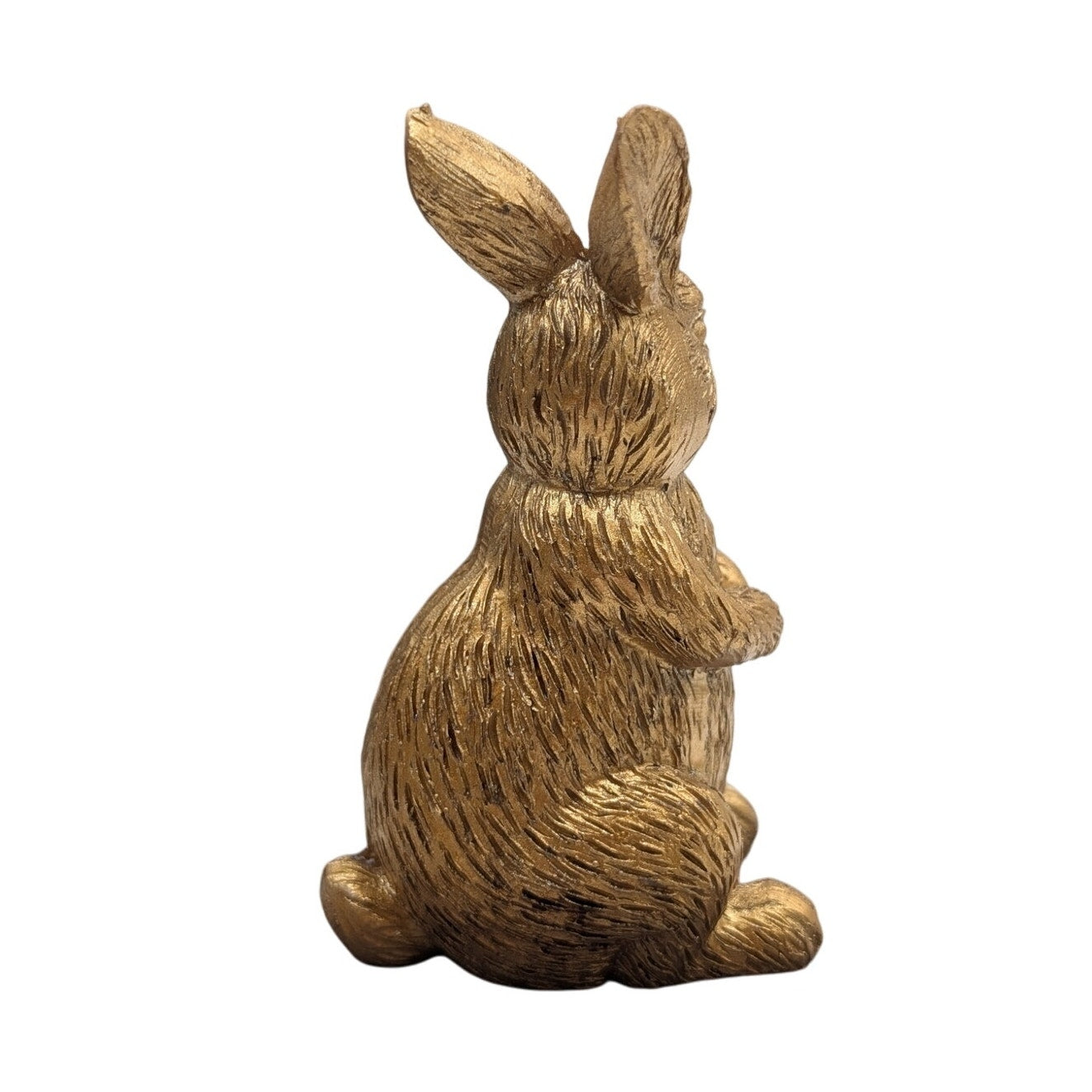 Gold Resin Bunny Figurine