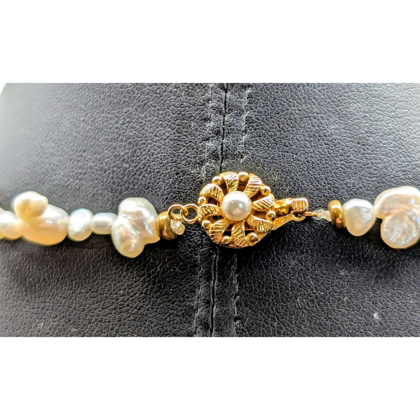 Natural Genuine Peanut & Baroque Irregular Shaped Pearl Necklace & Bracelet Set