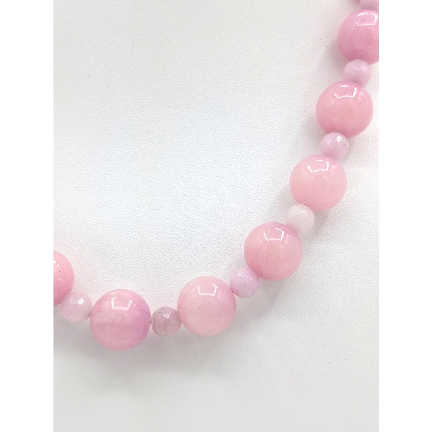 Rose Quartz Stone Bead 18" Necklace