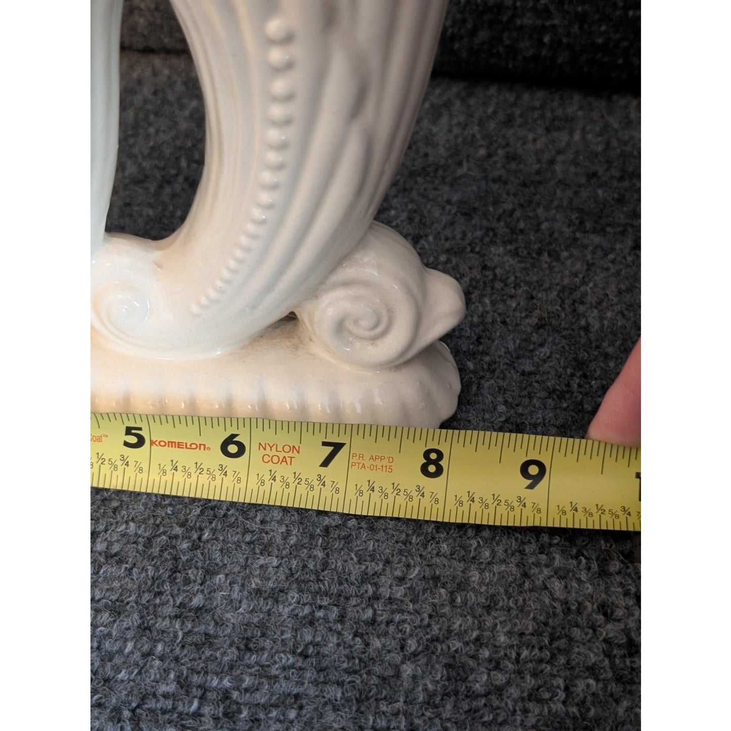 Vintage Cream Three Horn Vase Made in Japan
