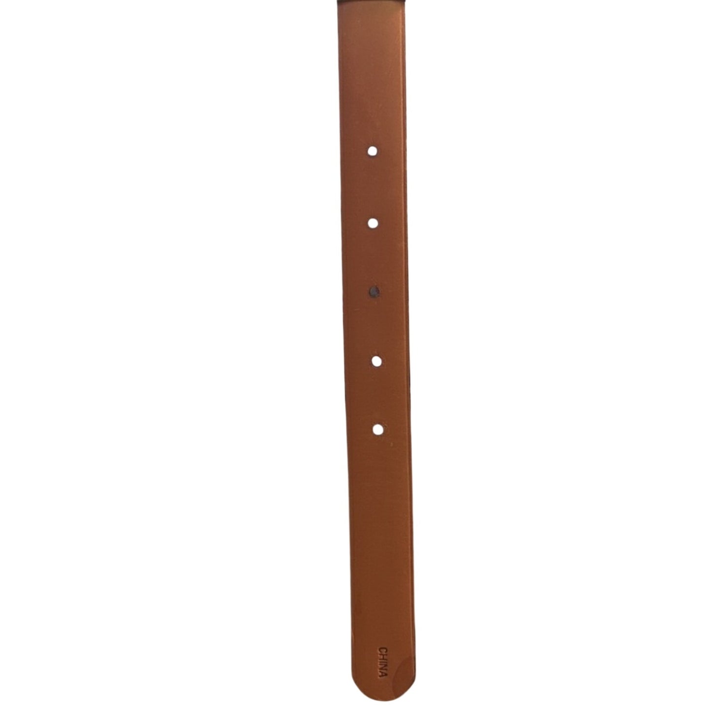 Brighton Classic Brown Textured Leather Belt with Silver Tone Hardware Size 30