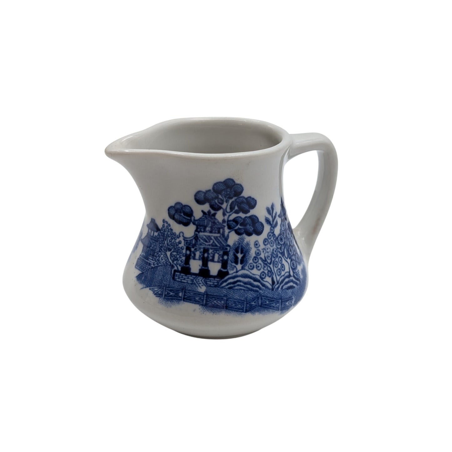 Vintage 1973 Shenango Blue Willow China Creamer/Syrup Restaurant Ware