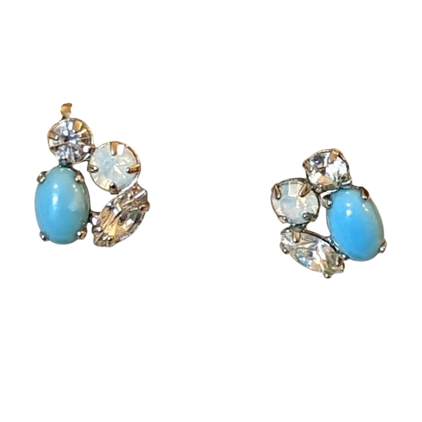 Four Stone Post Earrings