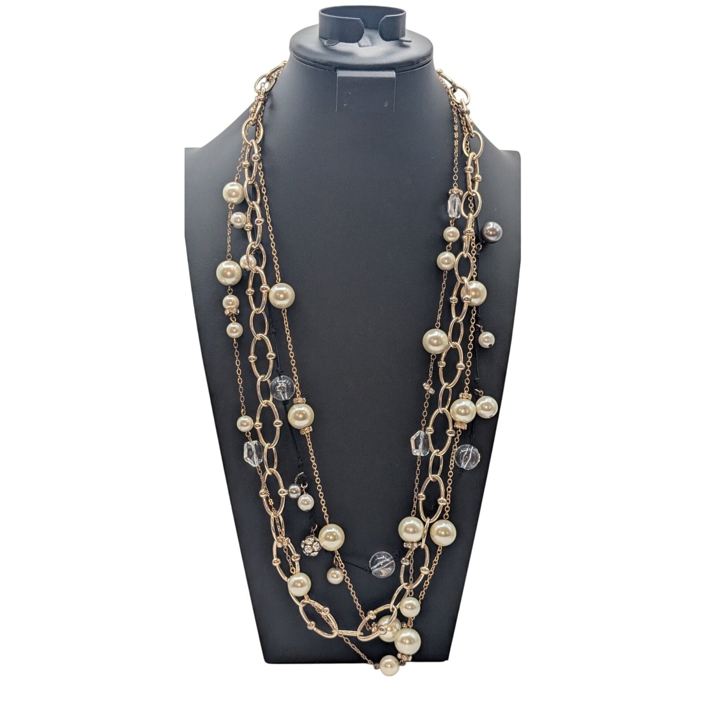 J. Crew Four Long Chain Beaded Necklace Lot