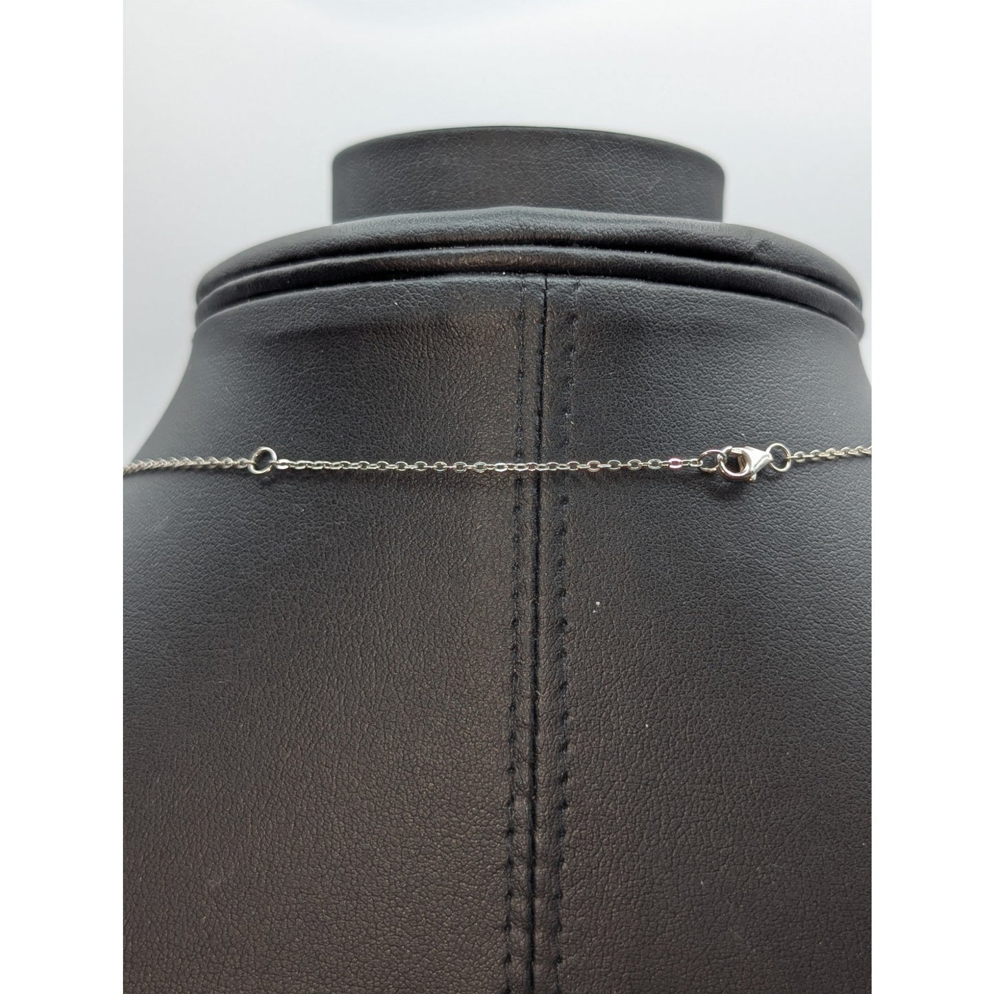 925 Sterling Silver CZ Encrusted Butterfly Pendant 16"-18" Necklace