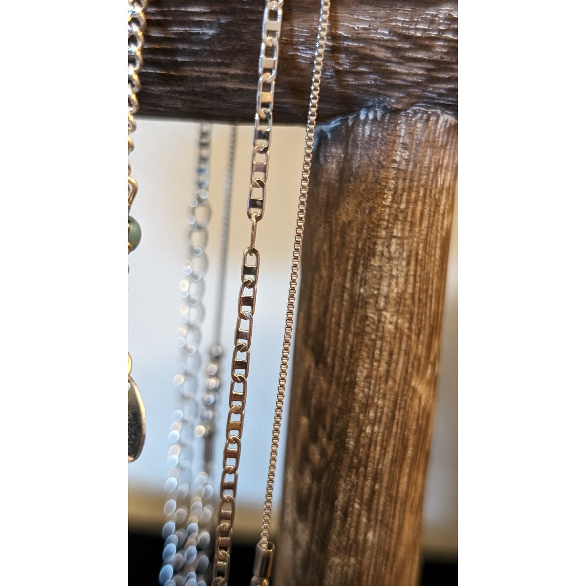 Lot of Five Silver Tone Delicate Ankle Bracelets
