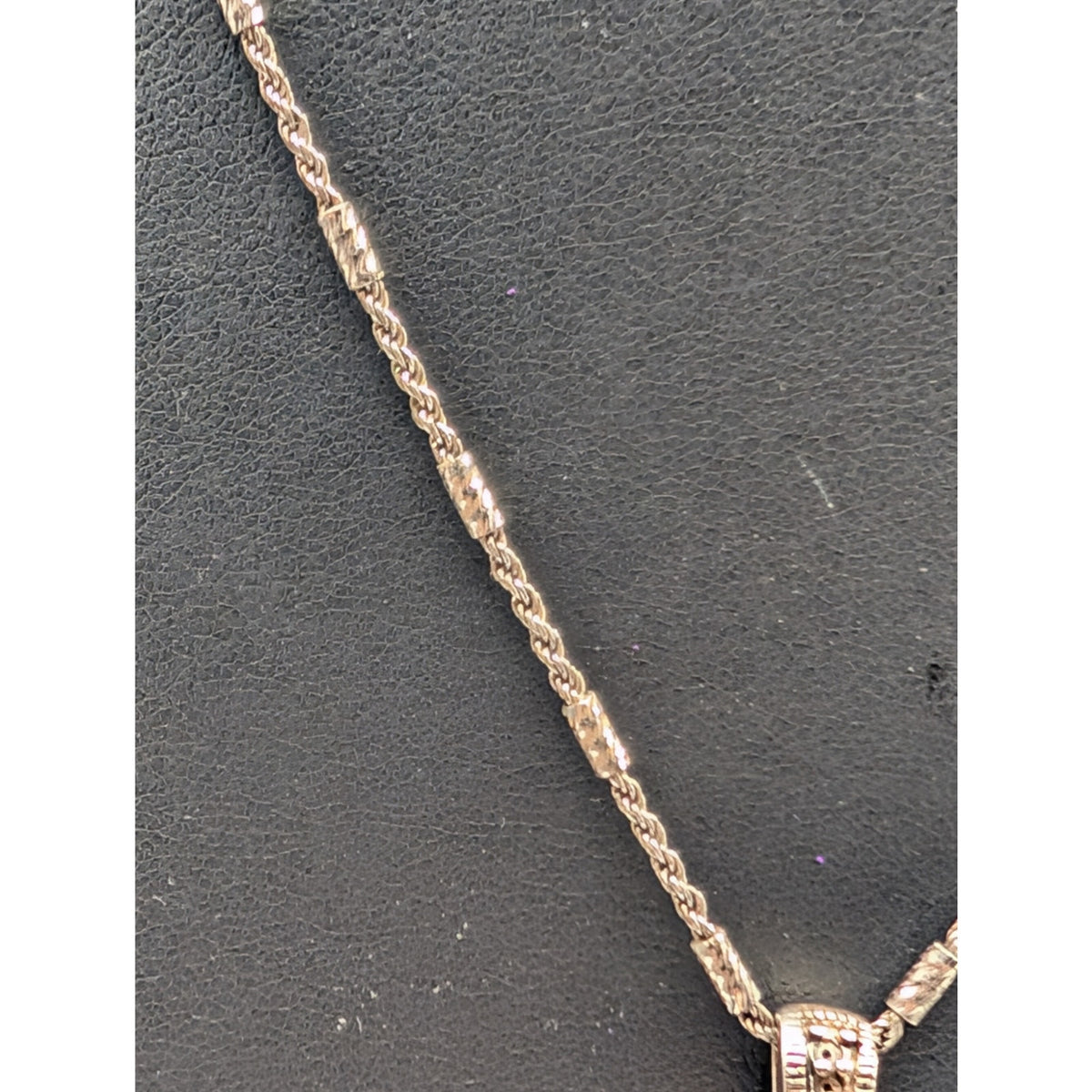Vtg 925 Sterling Checkerboard Black Onyx Marcasite Pendant Bar Chain Necklace