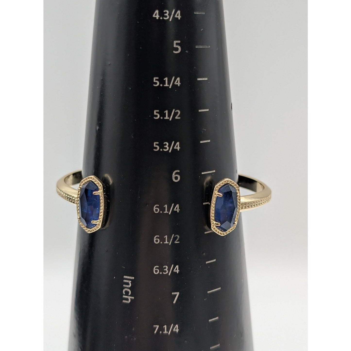 Kendra Scott Elton Gold Plated Cuff Adjustable Pinch Cuff Bracelet in Cobalt
