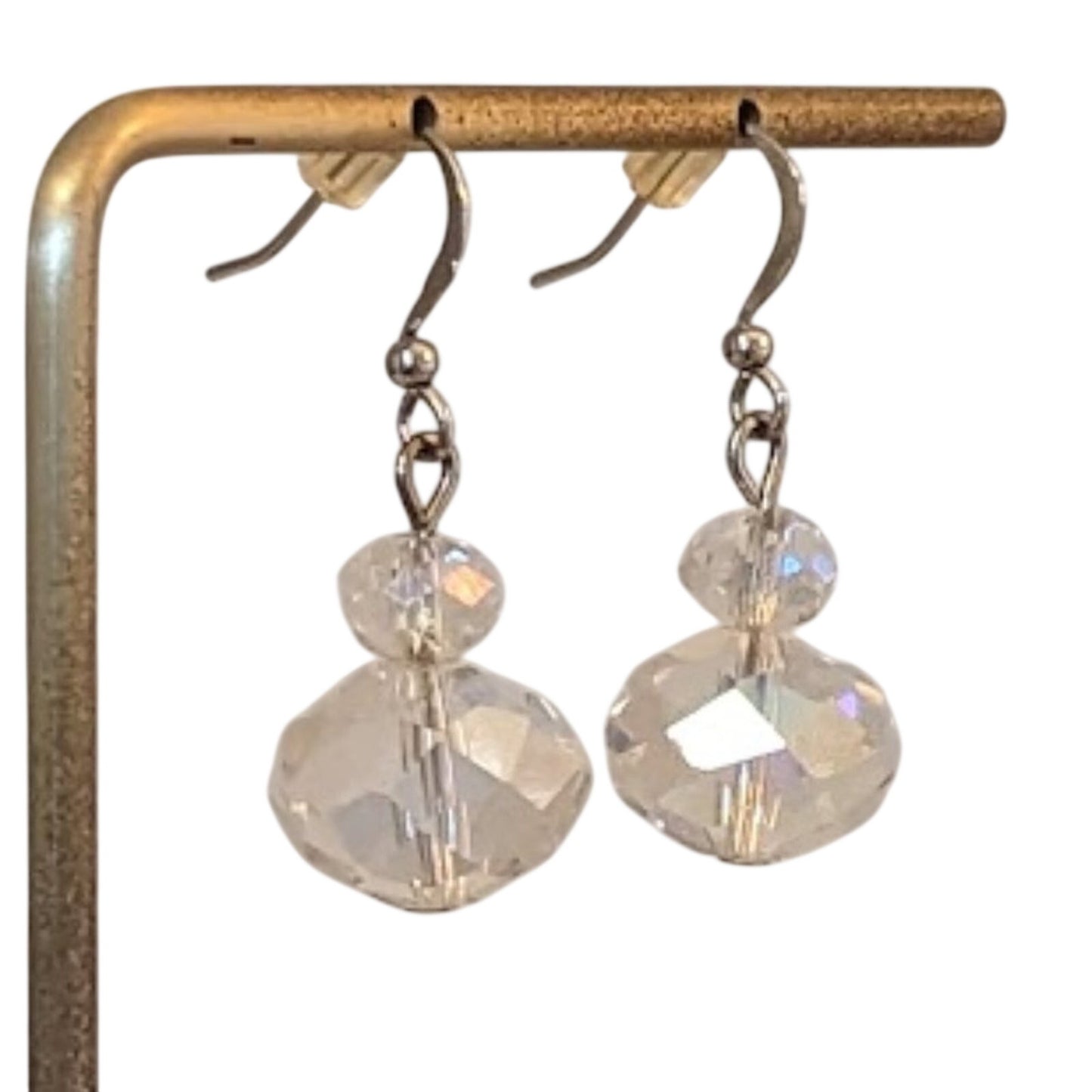 Glass Crystal AB Dangle Earrings