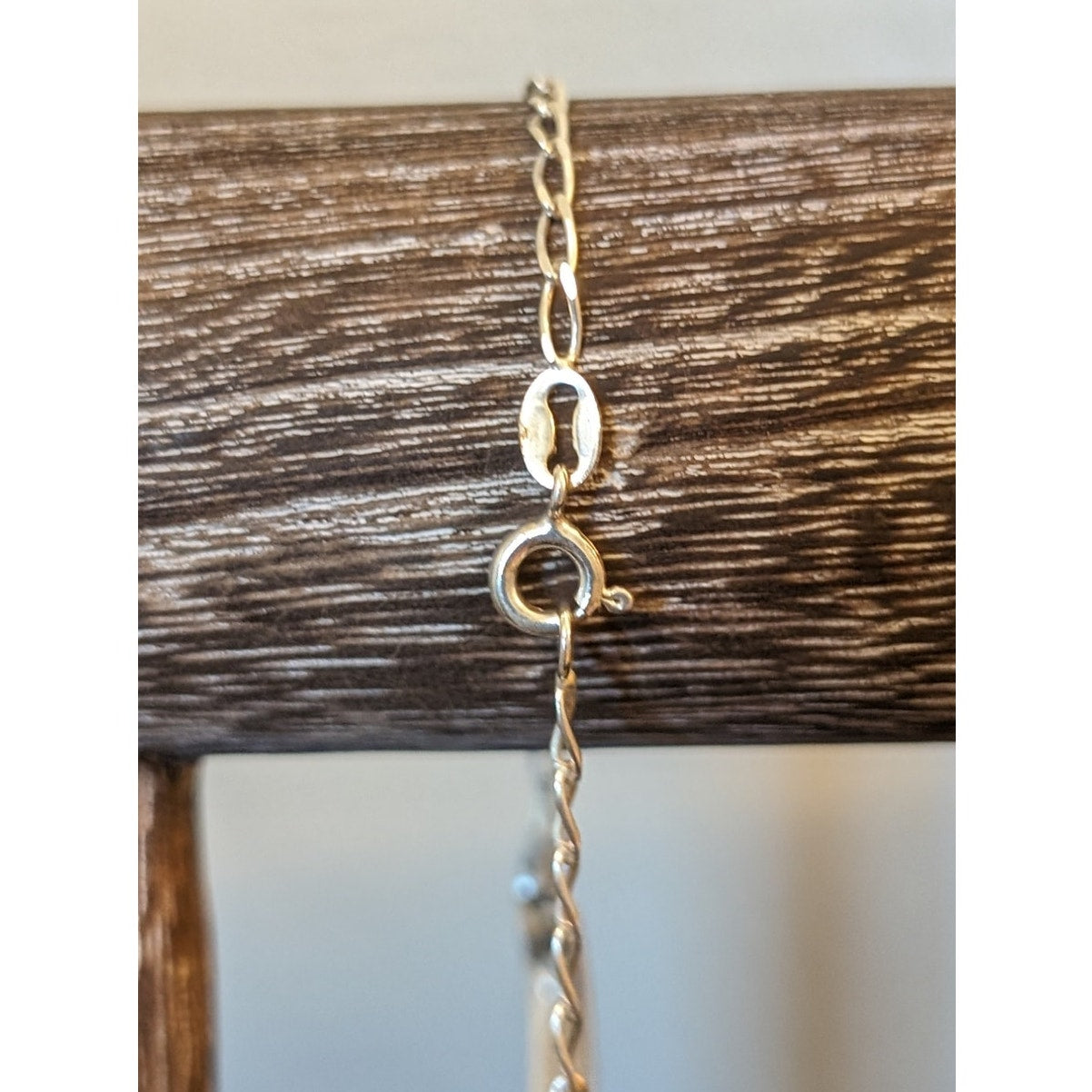 925 Italy Sterling Silver Oval Curb Link ID Heart Cut Out XL Bracelet/Anklet