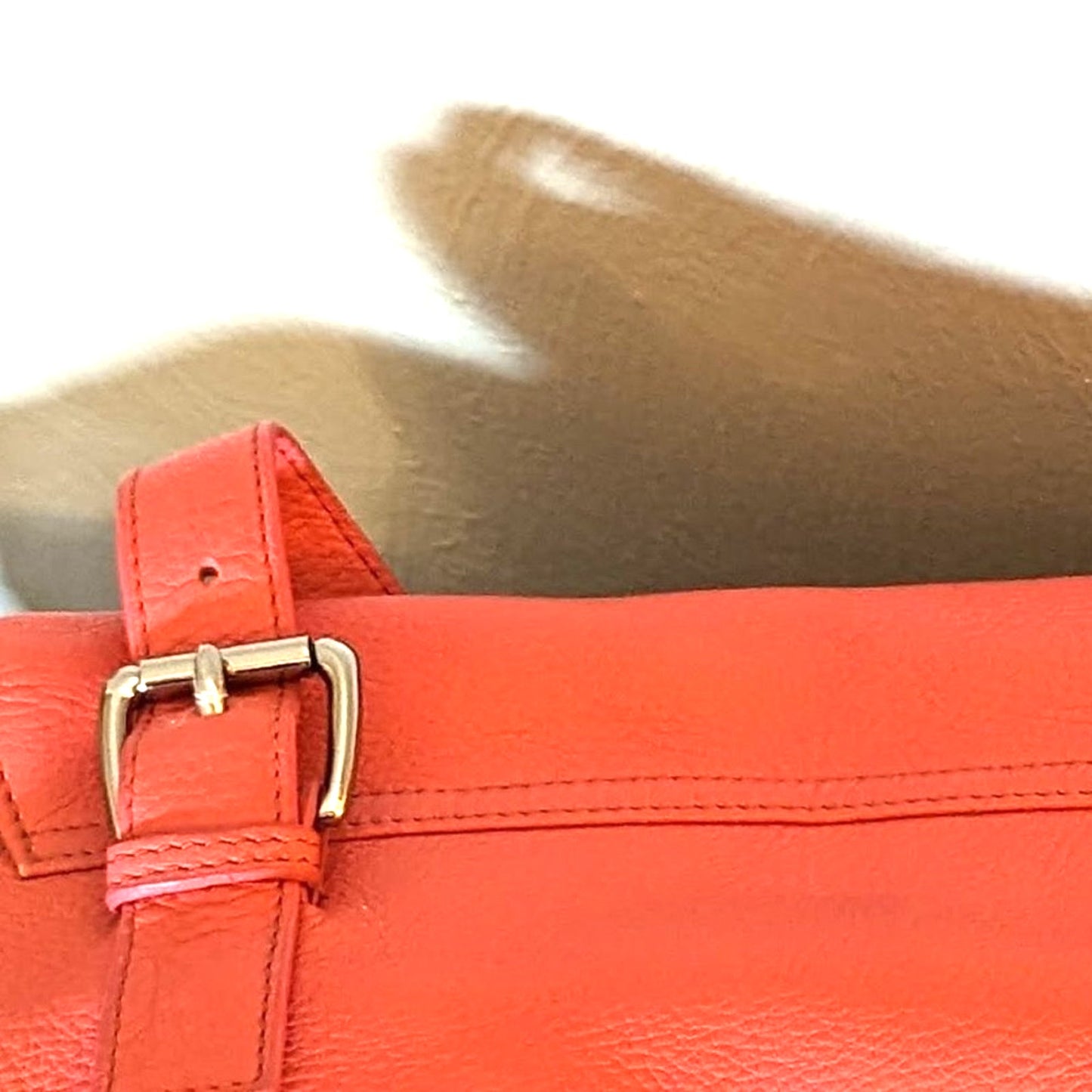 Maxx New York Coral Pebble Grain Leather Handbag
