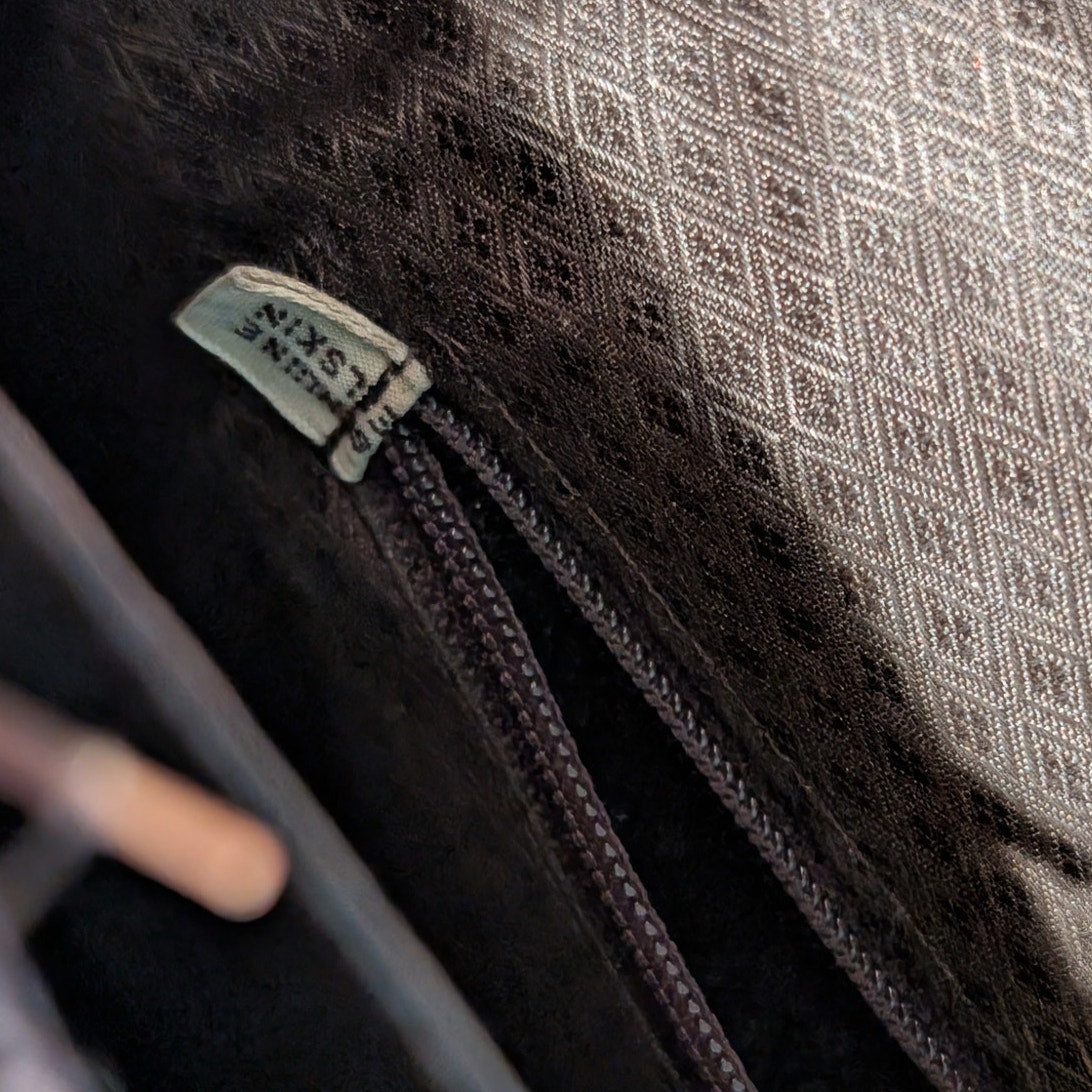 Vintage Genuine Eel Skin Shoulder Bag