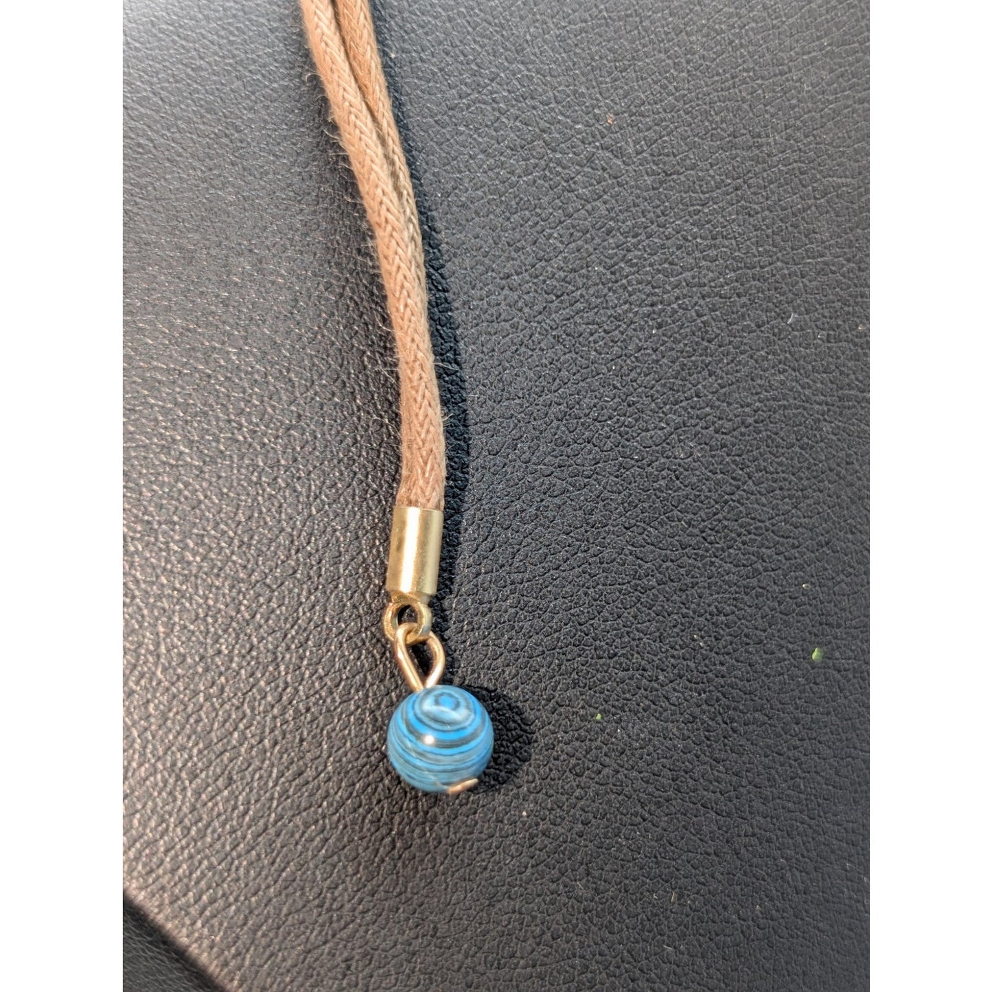 Chico's Blue Seafoam Green Convertible Draw String Pendant Necklace
