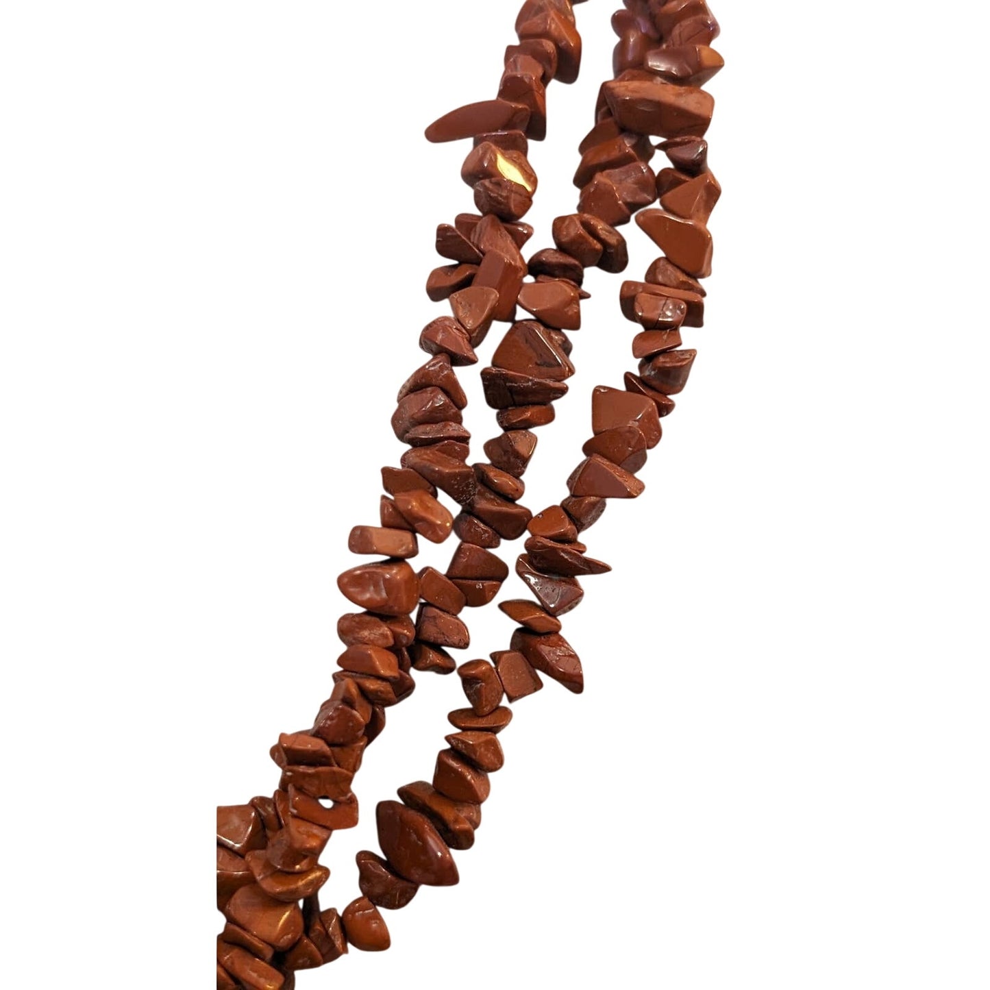 EsMor Three Strand Jasper Stone Necklace