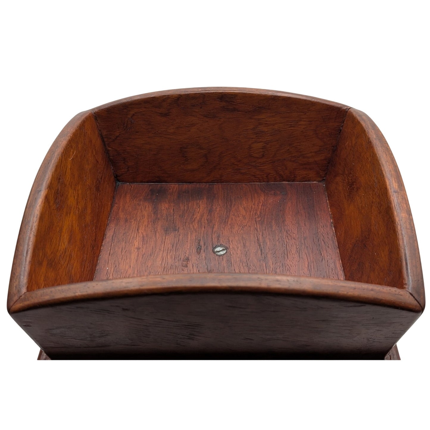Vintage Colonial 60s Wooden Pedestal Compote Fruit Bowl