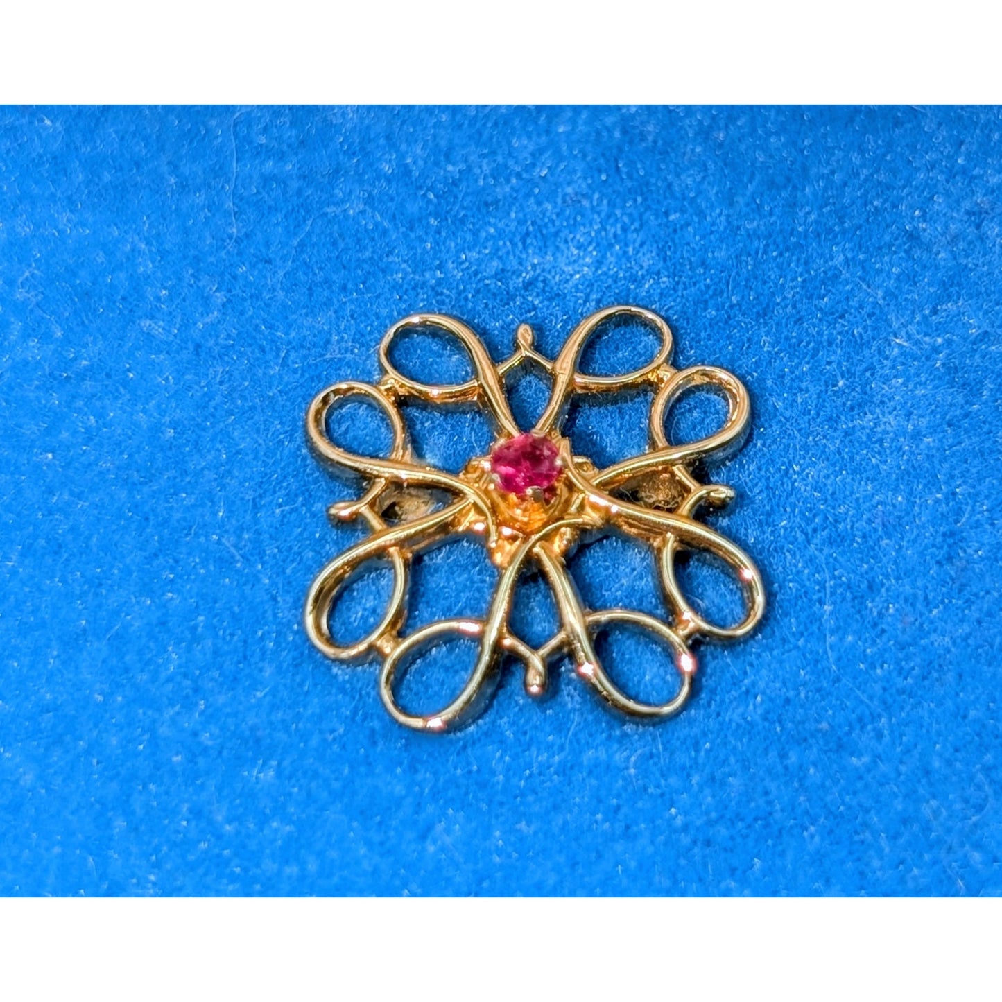 Vintage Avon Ruby Service Award 10K Gold Filled Pin in Original Box