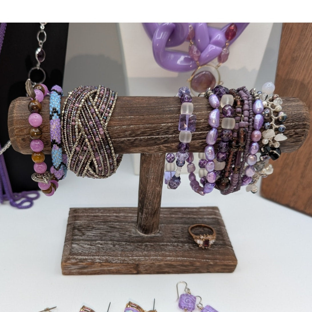 Reseller' Delight Curated Purple Lot of 41 Pieces of Jewelry