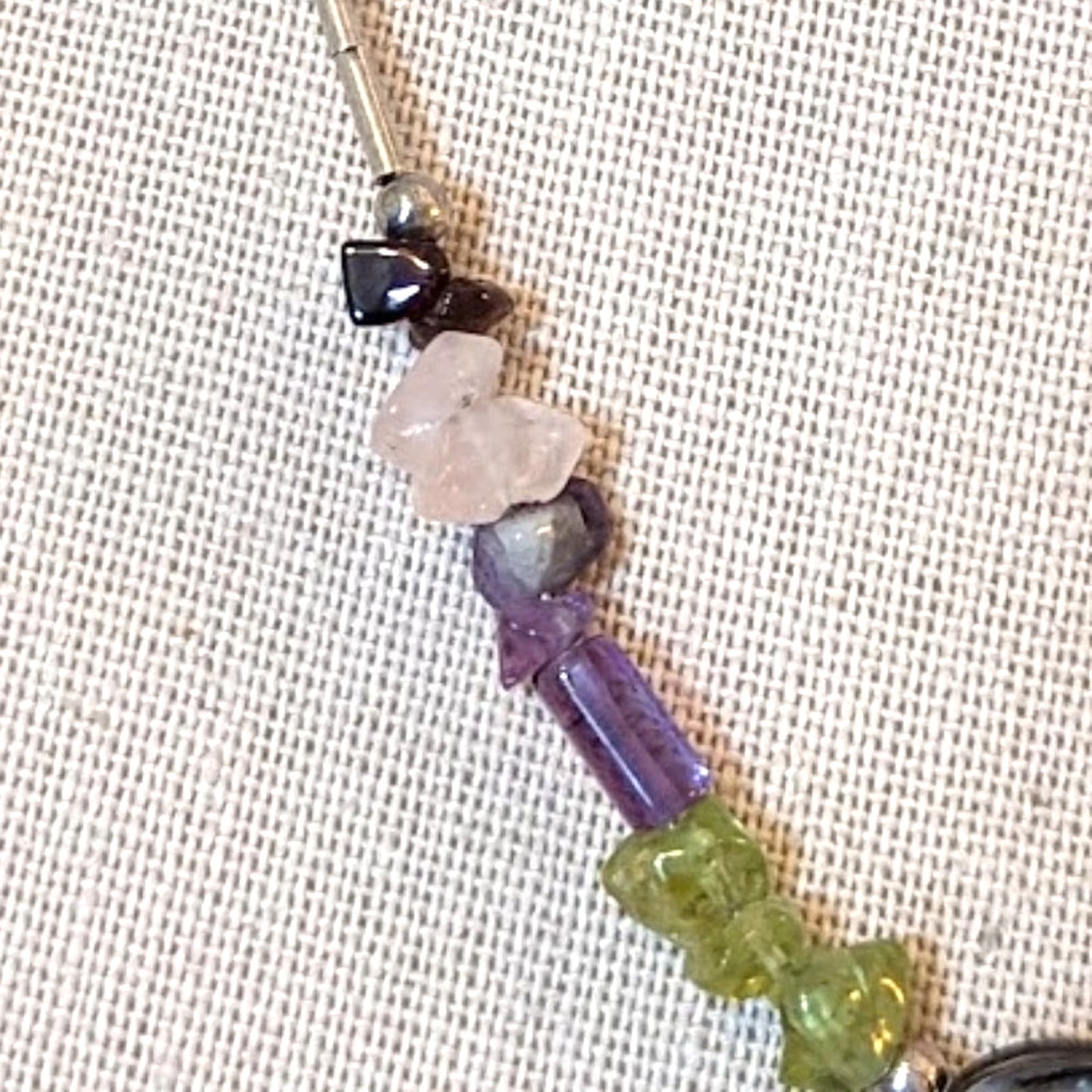 Abalone Gemstone Set--Necklace and Earrings