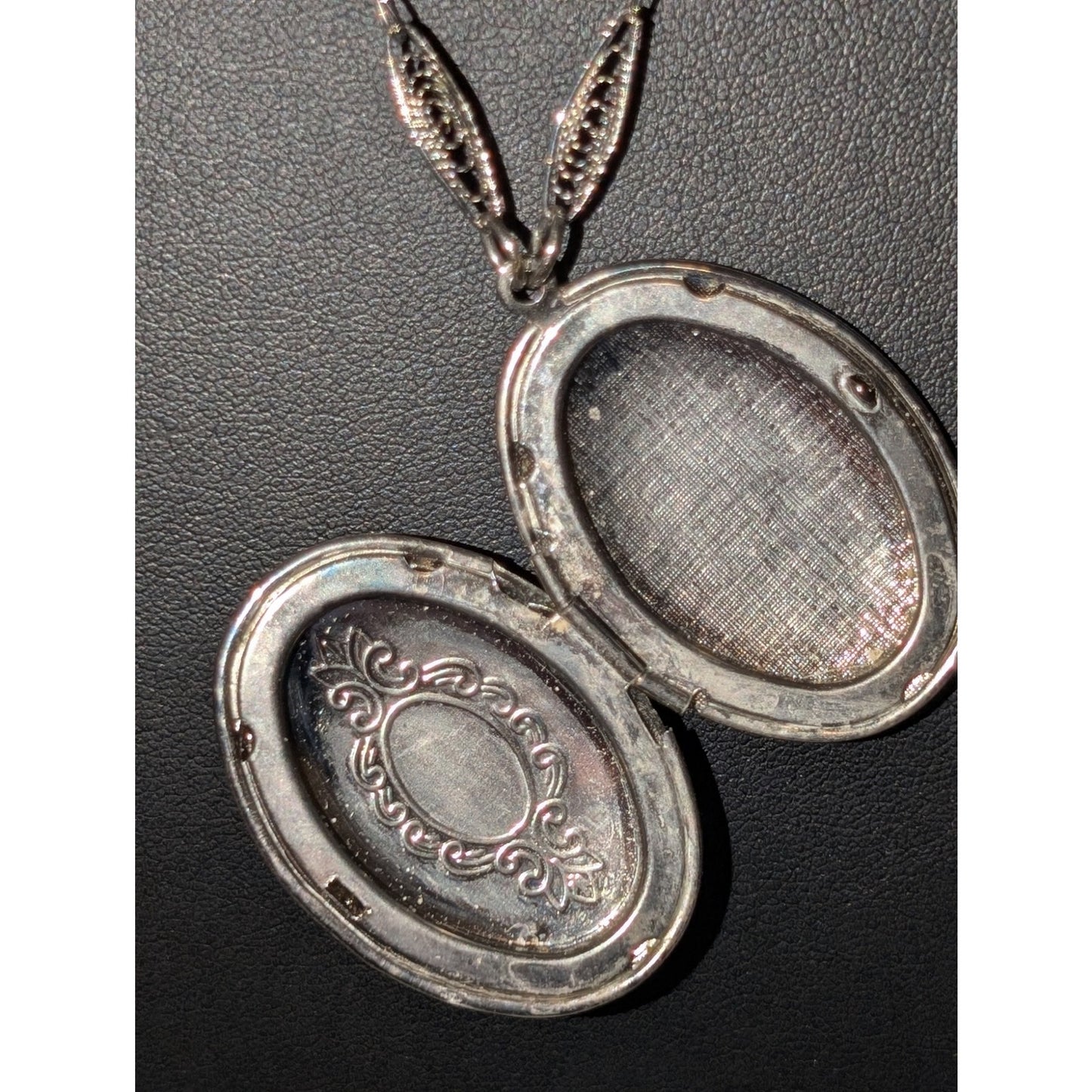 Lot of Three Silver Tone Necklaces --Avon & Unbranded