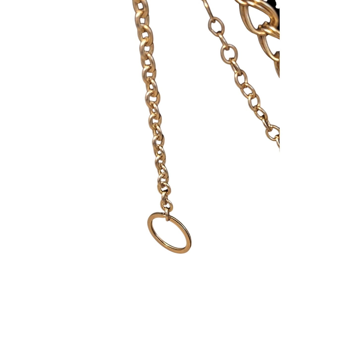 Vintage Gold Tone Double Chain Link Belt 41-48"