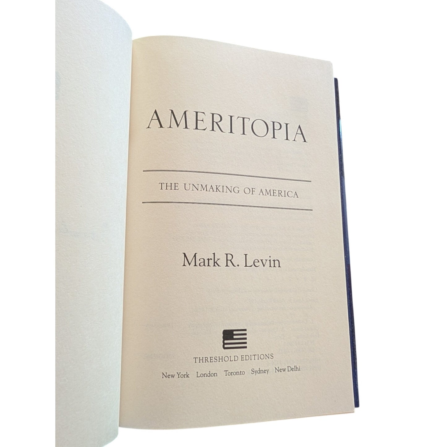 Mark R. Levin Autographed Ameritopia Premiere Boxed Collectibles Hardcover Book