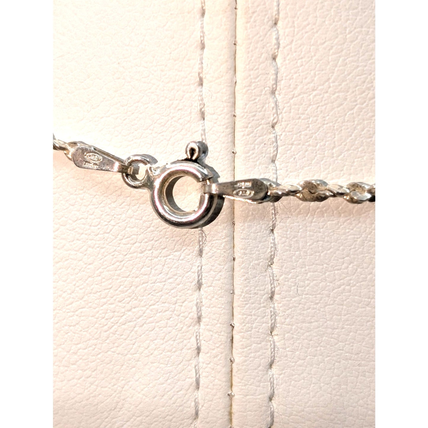 925 Sterling Silver Vintage Fancy Sparkle 18" Chain Necklace