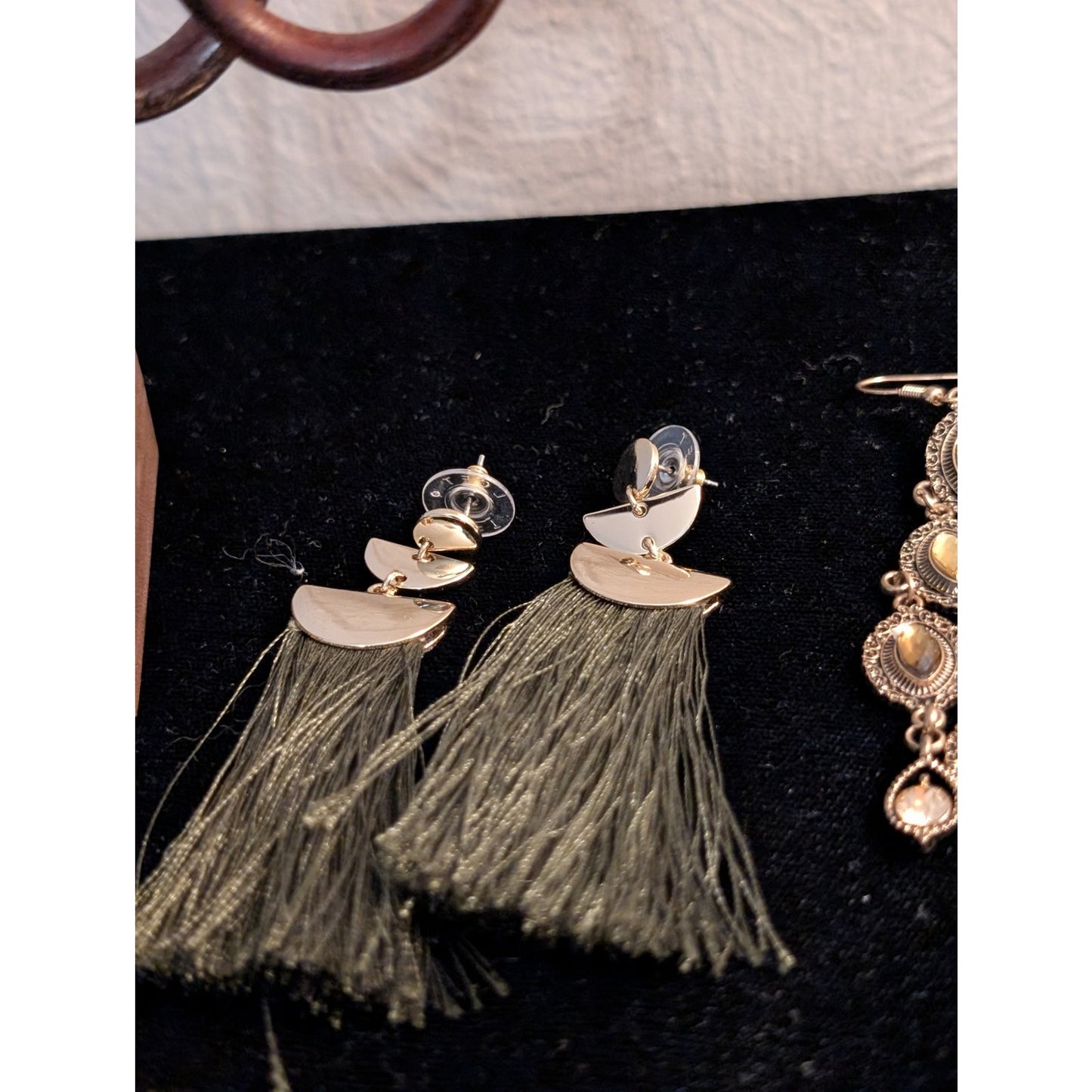 Lot of Three Pair Boho Extreme Dangle Pierced Earrings