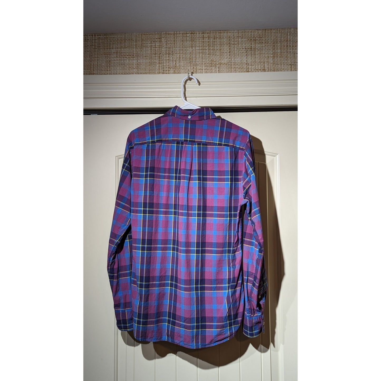 J. Crew Mens Size M Button Down Casual Shirt Tartan Plaid 100% Cotton