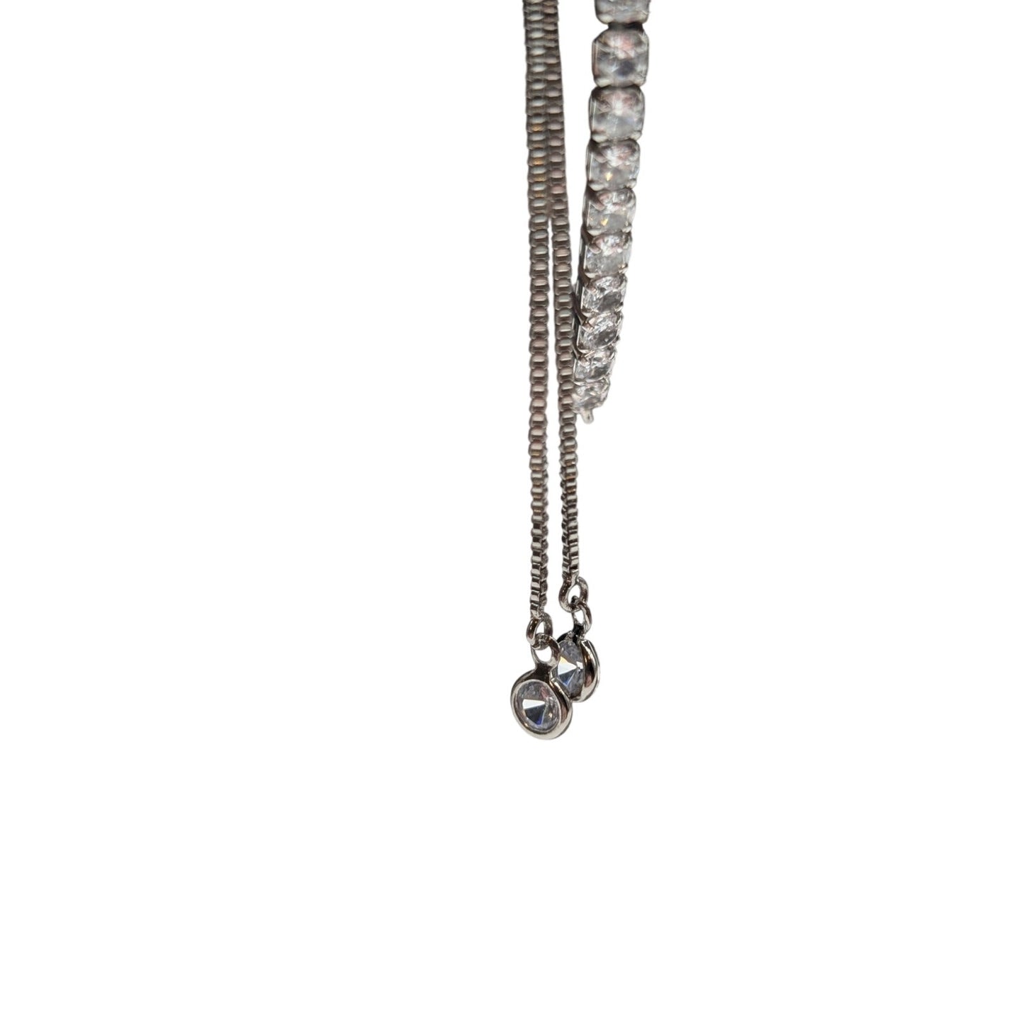 Stainless Steel Type 2 Diabetes Medical Alert CZ Chain Link Pull Bracelet