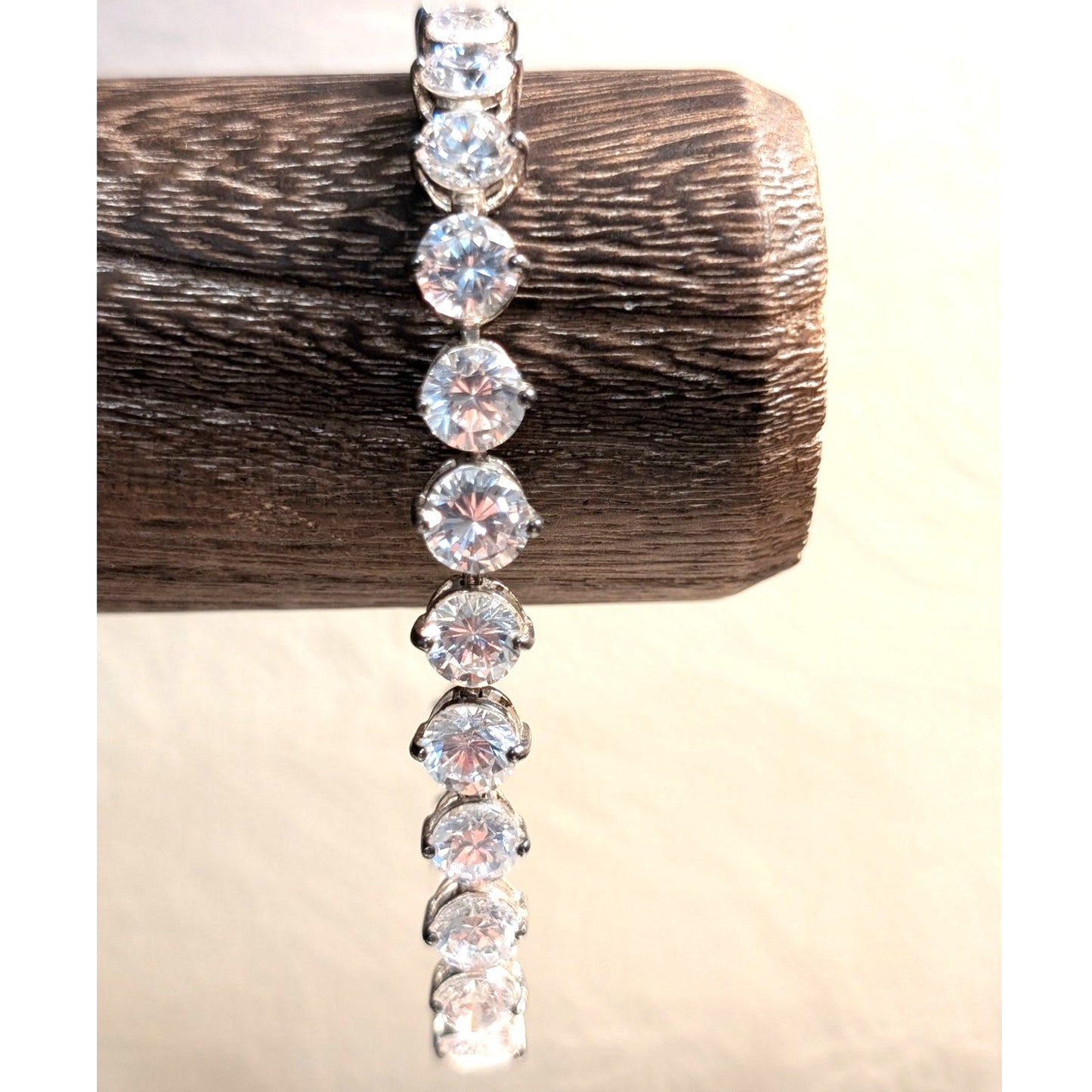 Gorgeous Graduated Large CZ 925 Sterling Silver Tennis Bracelet