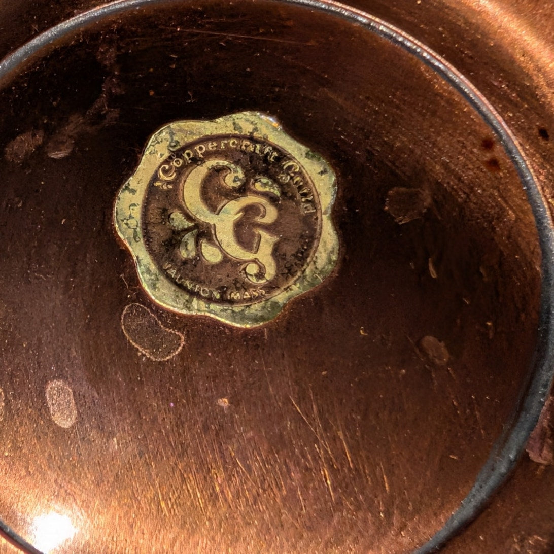 Vintage Coppercraft Guild Small Copper Pedestal Candy Trinket Bowl