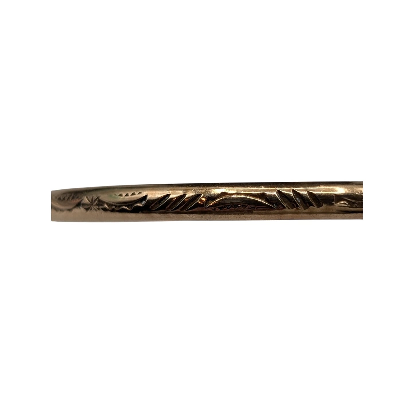 Hina's Treasures Artisan Designed Lehua Moon Phase Gold Filled Cuff Bracelet